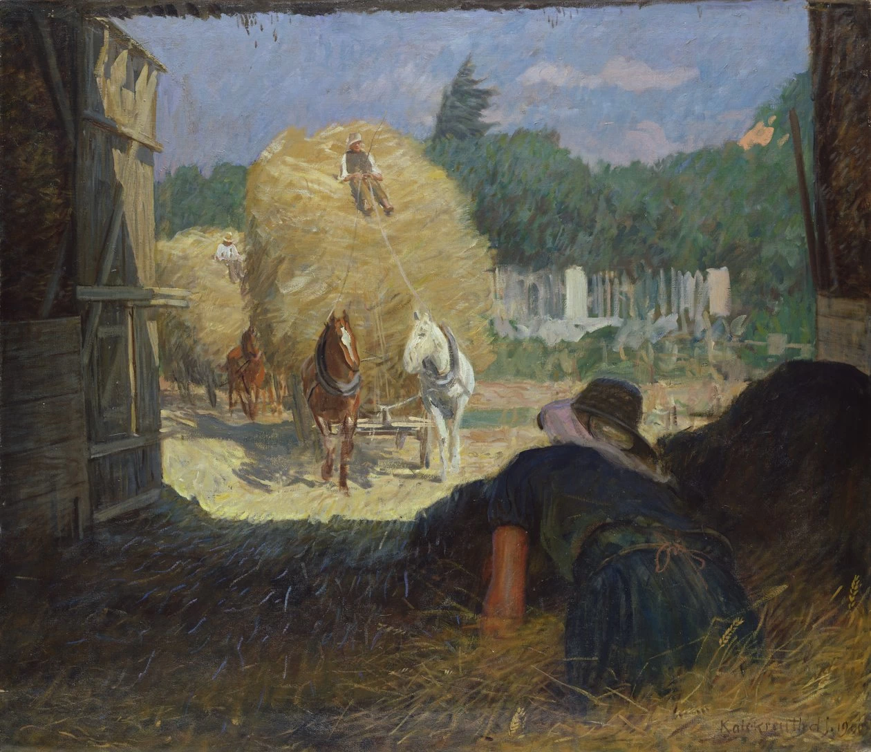 Leopold von Kalckreuth - Tempo di raccolta, Hamburger Kunsthalle